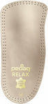 Pedag Relax 3/4 Insoles - German Made, Wide Arch Support Inserts with Latex Heel Cup, Tan, Women’s US 12/Men 9/EU 42