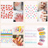 Nail Stickers for Women and Little Girls, 12 Sheets 3D Self-Adhesive DIY Nail Art Decoration Set