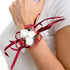 3/8 Inch Dark Red Ribbon, 25 Yds for Gift Wrapping, Flower Bouquets, Crafts, and Holiday Decorations