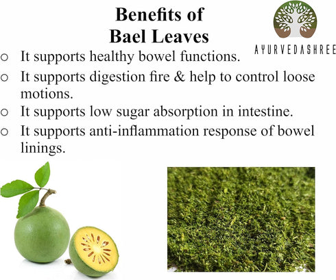 Bilva Powder - Bael Leaves Powder - Aegle marmelos - 100 Gm - Supports Proper Bowel Function