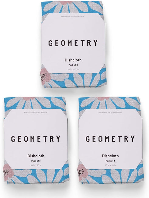 GEOMETRY Kitchen Dish Cloths - Spring & Summer Collection - Premium Dishcloths