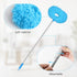 Eunice Ceiling Fan Duster with Extension Pole, Adjustable Fan Cleaner Blade for High Ceiling, Blue