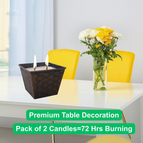 Set,Citrus Pack 2,Long 2 Lemon Grapefruit Scented Candles Candles of Burning Large Candle Buckets Soy Wax