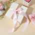 Matwsec 12PCS 4 5.5 Inches Pink Bow for Gift Wrapping, Small Ribbon Bows for Crafts, Self-Adhesive Pink Bows