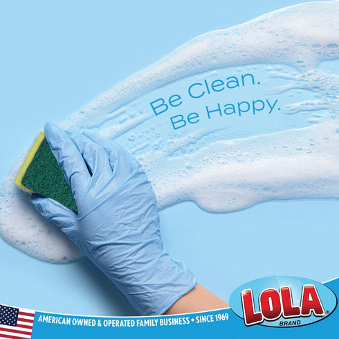 Lola Products Pot Brite Scour N' Sponge - 12 Pack Non-Scratch Dish Scrub Sponges, Nylon & Polyester Non-Woven