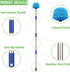 Cobweb Duster with Pole, 4-feet Ceiling Fan Duster with Medium Stiff Bristles for Indoor and Outdoor Use