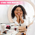 12 Pcs African American Makeup Bag, Black Women Cosmetic Bags, Inspirational Gift Bags for Girl, Classic