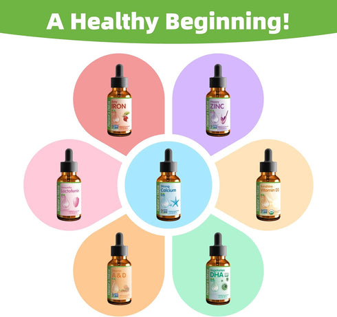 Nature's Nutra Vegetarian DHA, Premium Liquid DHA for Baby, Infant, Kids, Non-GMO, 2 Fl Oz