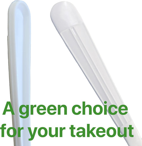 Plastic Utensils Spoon Individual Packaging - Silverware Bulk Pack Disposable Cutlery Party Supply Heavy Duty