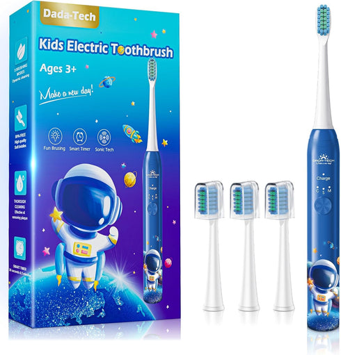 DADA-TECH Kids Electric Toothbrush, Rechargeable Soft Tooth Brush with Timer, Sonic Technology for Age 3+