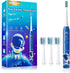 DADA-TECH Kids Electric Toothbrush, Rechargeable Soft Tooth Brush with Timer, Sonic Technology for Age 3+