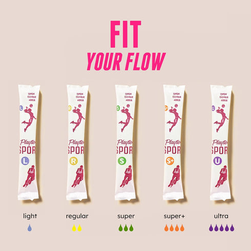 Multipack (24ct Regular/24ct 48ct Multipack, 360 Playtex Sport Tampons Super), Fragrance-Free - | Tampons Regular