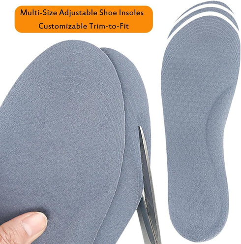 1 Pair Blue Silicone Gel Reusable Honeycomb Full Length Non Slip Comfort Sports Insole, Air Cushion Damping Shoe Pad