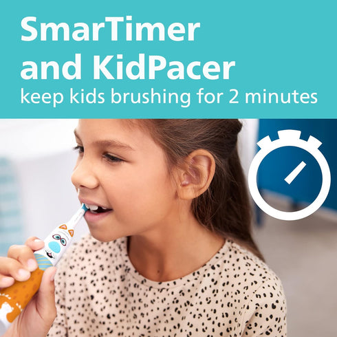 Philips Sonicare for Kids Design a Pet Edition, Corded Electric Toothbrush, HX3601