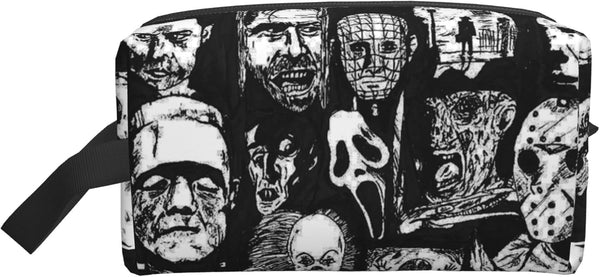 Women's Horror Icons Cosmetic Bags, Makeup Pouch, Travel Toiletry Storage Bag