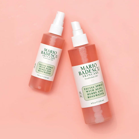 Mario Badescu Facial Spray with Aloe, Herbs, and Rose Water, Hydrating Face Mist for All Skin Types