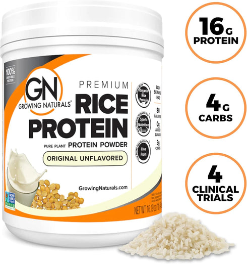 Rice Protein, 16.2 Ounce, Original Unflavored