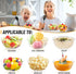 Qeirudu 12 oz Hard Plastic Bowls, 50 Pack Disposable Clear Plastic Salad Bowls for Ice Creams, Desserts, Fruits,