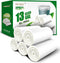 FORID 13 Gallon Clear Plastic Trash Bags, Unscented Tall Medium Can Liners, 80 Counts, 5 Rolls