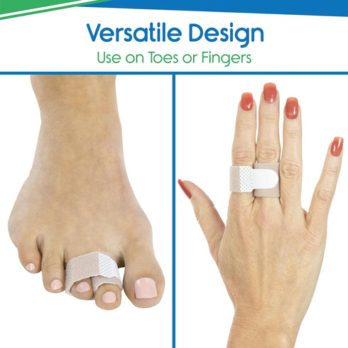VIVEsole Hammer Toe Straightener (4 Pack) - Compression Cushion for Women, Men, Seniors, Reusable Soft Splint