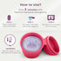 Set Ecoblossom Complete Menstrual Cup Kit - Small & Large Reusable Period Cups, Silicone Sterilizer Holder, Cleansing