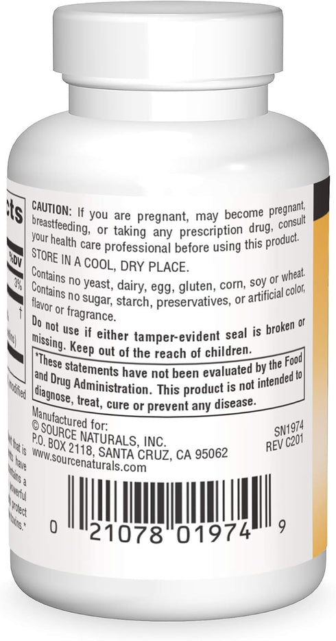 Source Naturals Mangosteen, Antioxidant and Immune Support*, 75 mg Xanthones - 60 Tablets