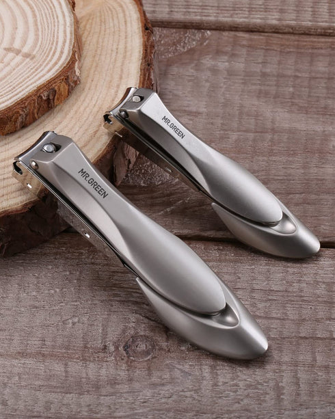 Nail Clippers for Thick Nails - Professional Nail Cutter with Catcher, Medical Grade Stainless Steel, Sharp and Durable
