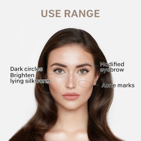 KISSIO Concealer Pencil, Under Eye Concealer, Waterproof Long-lasting Makeup Pencil with Sharpener, 01 PORCELAIN