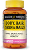 MASON NATURAL Body, Hair, Skin & Nails with Vitamins A, E, C and Biotin, 60 Capsules