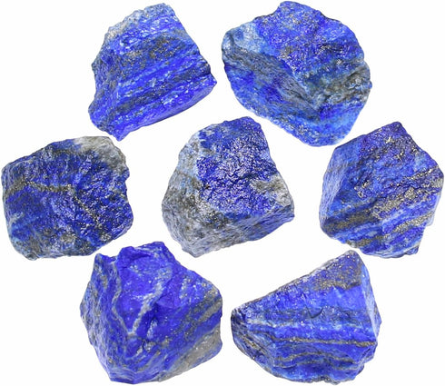 Raw Lapis Lazuli Stone Crystals Bulk, Real Gemstones and Healing Crystals, Rocks and Minerals (1LB)