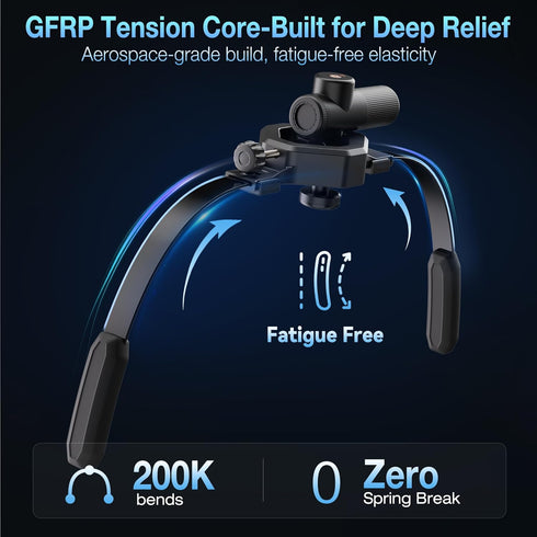 Massage Gun Holder for Hard to Reach Areas. Relieve Muscle Pain in Shoulders, Upper Back, Lower Back, Legs. Compatible