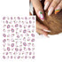 JMEOWIO 12 Sheets Fruit Nail Art Stickers Decals Self-Adhesive Strawberry Watermelon Lemon Nail Supplies