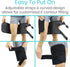 Vive Compression Sleeve Brace for Thigh & Hamstring, 2 Pack, Black - Pain Relief Support Wrap for Sciatica, Hip Flexor,