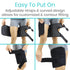 Vive Thigh Brace - Hamstring Quad Wrap - Adjustable Compression Sleeve Support for Pulled Groin Muscle, Sprains