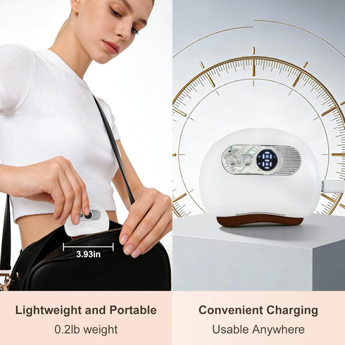 HUGJOG 9 Electric Gua Sha Face Massager, Heated Gua Sha Tool with Heat & Vibration Levels, Rechargeable Face Vibration