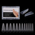 NMKL38 120Pcs Dual Forms Full Cover Nail Tips, Upper Arched Extension Mold (Mold C) for Nail Art
