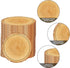 Vankcp 160 7" 9" Pieces Wood Grain Paper Plates, Rustic Wood Slice Plate, Disposable Party Dinner Plates, Farmhouse