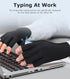 Compression Gloves for Arthritis Pain Relief, Fingerless Circulation Gloves for Men & Women, 1 Pair Black L