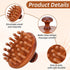 Sibba Wooden Scalp Massager Bamboo Brush Hair Massager Brush for Hair Growth Head Gua Sha Brushes, Portable Head