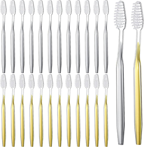 Remerry 100 Pack Disposable Toothbrushes, Soft Bristle, Manual Travel Toothbrushes for Adults, Kids, Hotel Guest,
