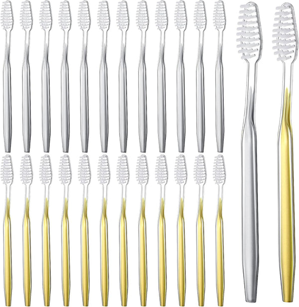 Remerry 100 Pack Disposable Toothbrushes, Soft Bristle, Manual Travel Toothbrushes for Adults, Kids, Hotel Guest,