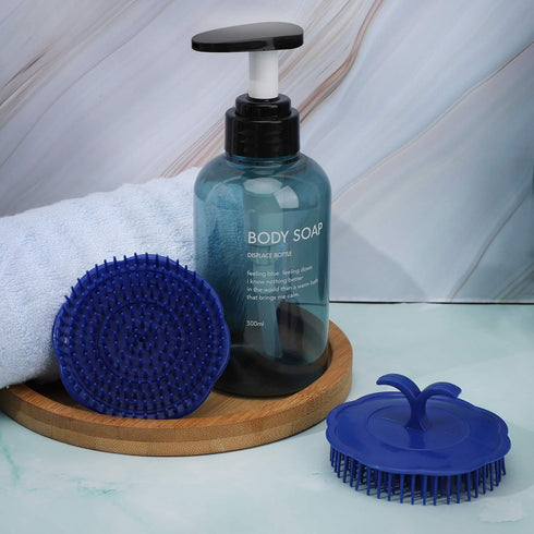 Segbeauty Hair Scalp Brush, 2Pcs Palm Massage Shampoo Brushes, Men Beard Comb Scalp Scrubber for Washing Hair