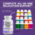 Magnesium Glycinate Complex 1000mg with L-Theanine 200mg Apigenin 50mg Citrate Taurate Supplement - 5-HTP GABA Passion Flower Lemon Balm L-Glycine Phosphatidylserine Ashwagandha - 60 Count