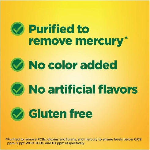 Nature Made Burp-Less Fish Oil 1200 mg, 60 Softgels for Heart Health (Pack of 3)