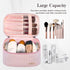 Makeup Bag Travel Cosmetic Bag, Large Capacity Makeup Organizer Bag and Storage, Portable PU Leather Pouch Toiletry Bag Make up Organizer, Cosmetic Bags for Women