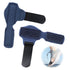 Ryetvok 2pcs Hammer Hammer 4.09In3.74In Toe Straightener, Blue Corrector for Women & Men, U-Shaped Aluminum Broken Toe