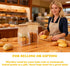 THEIFOXONE 50Pcs 3 Packaging, Packaging Bakery Bags with Window - size combinations Clear Bread Bags for Homemade