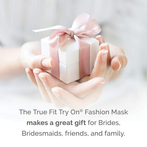 True Fit Try On Fashion Mask - Disposable Face Cover Mask with Eyeholes, 25 Count