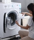 Laundry Detergent Dispenser - Large Pump Bottle, 32oz/1Liter, Suitable for Soap, Beads, Washing Powder, White