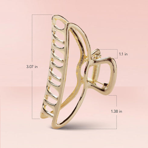 Kitsch Metal Hair Clips for Women - Durable & Elegant Metal Claw Clips, Perfect for Everyday Use & Special Occasions -